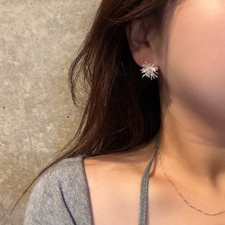 2504PR0771 / Shine Flower Pierce（Silver）