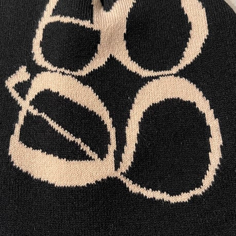 2501HW0068(S)/ Logo Knit beanie Cap（Black）
