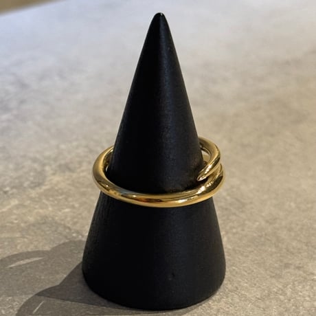 2503RG0592 / Flat  cross point ring（Gold）