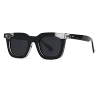 【 Legit Eyewear 】Sunglasses Konoe (Black Clear/Grey)