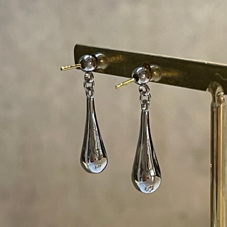 2503PR0766 / Drop back design bi-color Pierce（Silver）