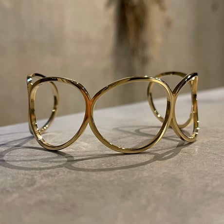 2505BR0083 / Circle design bangle（Gold）