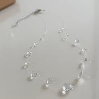 2603NC0378 / Mini clear beads Necklace（Clear）