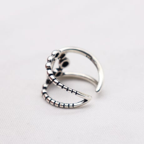 Cross metal ring（Silver） / 2408-RG0509