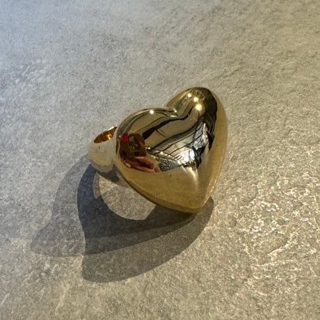 2408RG0504 / Big Heart oval ring（Gold）