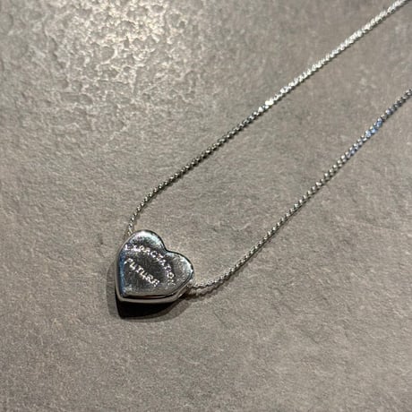 2504NC0334/ Logo motif  Heart necklace（Silver)