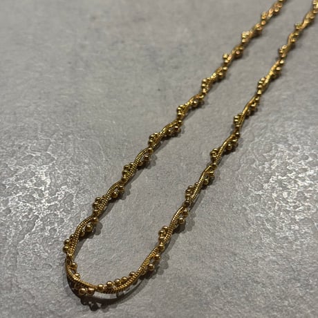 2511NC0371 / Ball Twist Necklace（Gold）