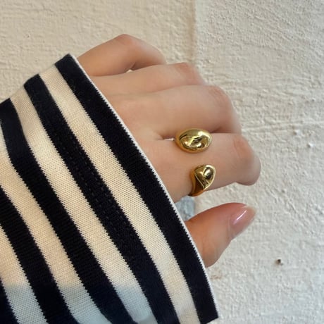 2604RG0780 / Asymmetry drop ring（Gold）