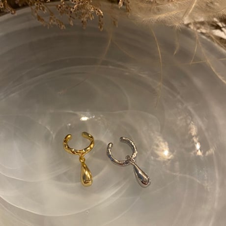 EC105 / Metal mini drop Earcuff(Silver)