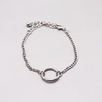 One Ring design Chain Bracelet（Silver）/ 2108_BR090