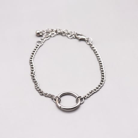 One Ring design Chain Bracelet（Silver）/ 2108_BR090