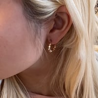 2512PR0834 / Metal beads hoop Pierce #2（Gold）