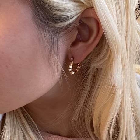 2512PR0834 / Metal beads hoop Pierce #2（Gold）