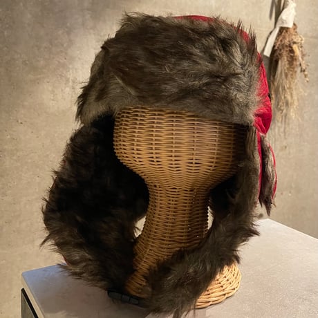 2510KC130103(S) / 2way flight fur cap（Red）