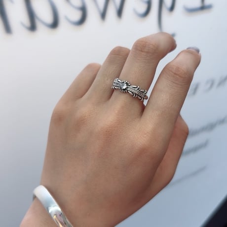 2606RG0800 / Zirconia cross ring（Silver）