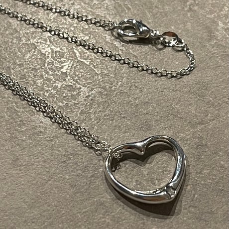2502NC0285 / Twist heart motif Necklace（Silver）