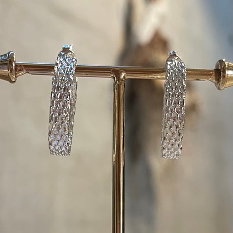 2510PR0804 / Chain design hoop Pierce（Silver）