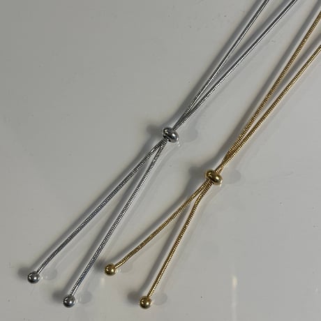 2601NC0376 / Choker chain necklace（Silver）