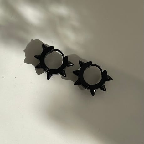 2311PR0602 / Thorn mini hoop Pierce（Black）
