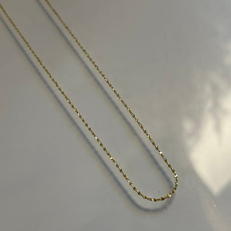2405NC0249 / Twist chain necklace / Silver925（Gold）