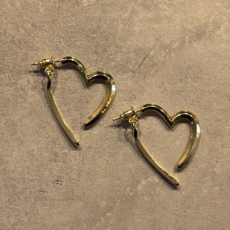 2504PR0776 /  Heart hoop Pierce（Gold)