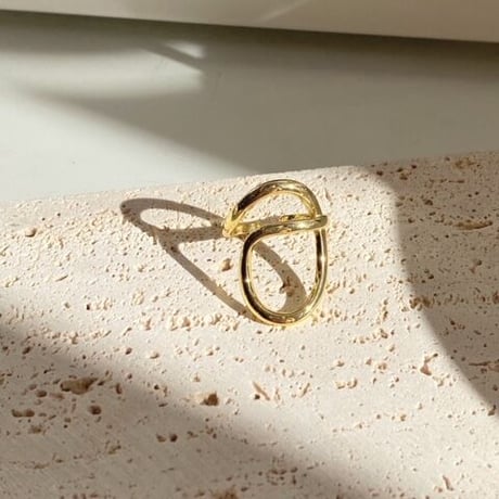 Round curve  design Ring （Gold）   /  2201_RG0159