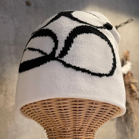 2501HW0068(S)/ Logo Knit beanie Cap（White）