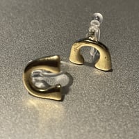 2302_ER0136／Mini U Design Clip Earings（Gold）