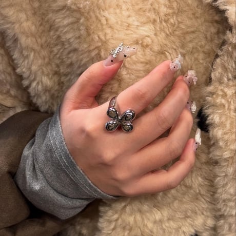 2502RG0581 / Cross drop design ring（Silver）