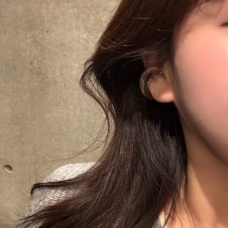 2504EC019 /  color wave Ear Cuff（clear）
