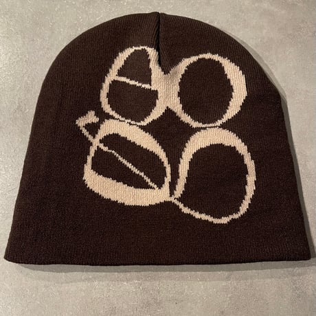 2501HW0068(S)/ Logo Knit beanie Cap（Brown）