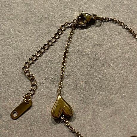 2503BR0073 /  Heart motif Bracelet（Gold）