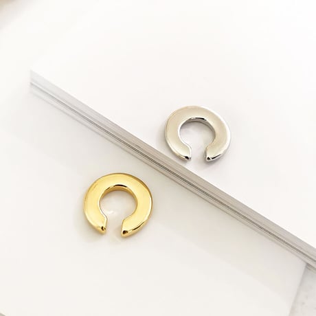 Round Circle Ear Cuff （SILVER）  / EC-031