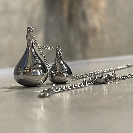 2501NC0284 / Double drop motif Necklace（Silver）
