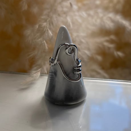 2403RG0423 / Irregular twist ring（Silver）