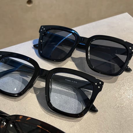 SE26SG_CA015（S） /  Square Frame Sunglasses (Demi/Green)