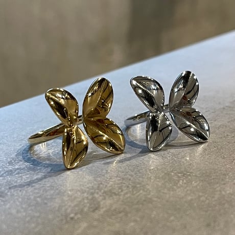 2507RG0665 / Bud butterfly open ring（Gold）