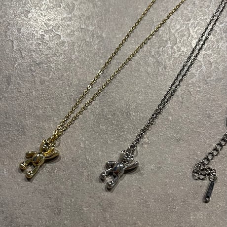 2502NC0287 / Teddy bear motif Necklace（Gold）