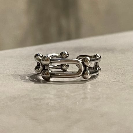2410RG0532 / Splice Geometric Hollow Chain ring #2（Silver）