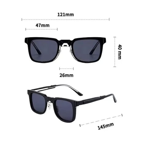 【 Legit Eyewear 】Sunglasses Temmu (Black/Smoke)