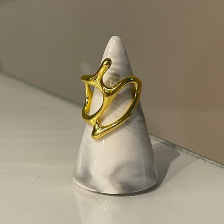2312RG0361 / Brunch curve ring（Gold）
