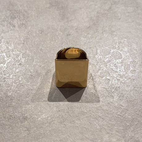 2307RG0303 /metal square ring （Gold）