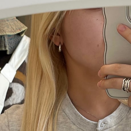 2506PR0787 / Drop hoop pierce（Silver）