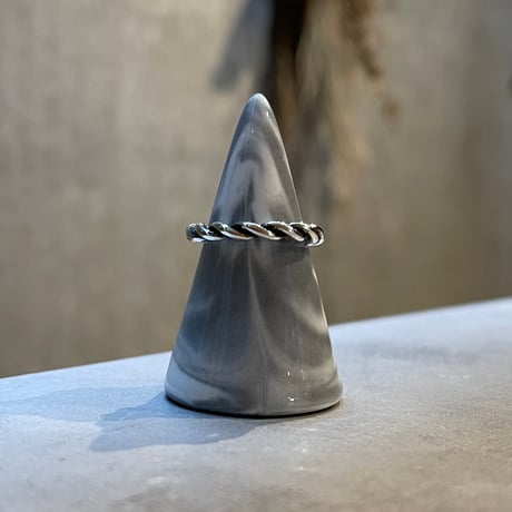 2406RG0489 / Rope chain design ring（Silver）