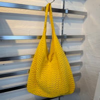 2606BG053(S) / Crochet Mesh Tote Bag (Yellow)