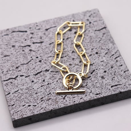 Oval Chain Mantel Bracelet（Gold）/ 2109_BR111