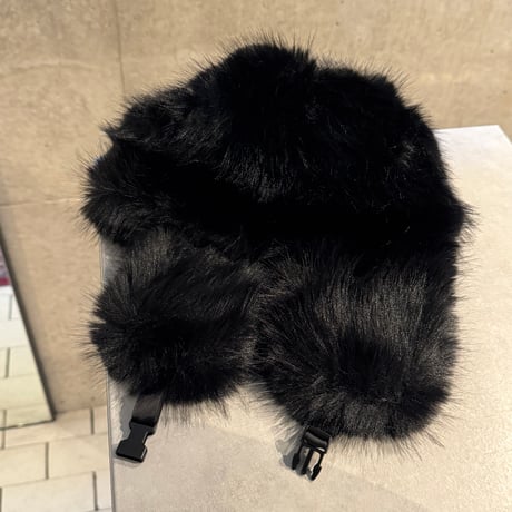 2412SL11047BK(S)/ Volume flight fur cap（Black）