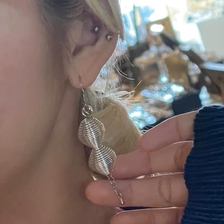 2404PR0702 / Spiral design Pierce（Silver）