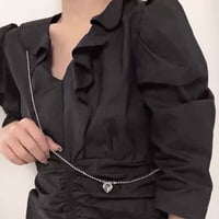 Clear Ball Top Shoulder chain strap  / 2109-GS011