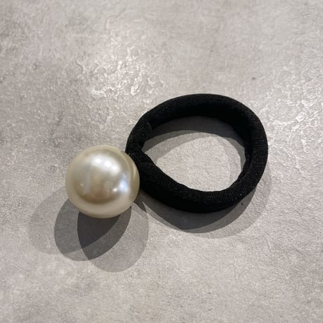 2304HA0021 /  Big Pearl hair rubber（Pearl）